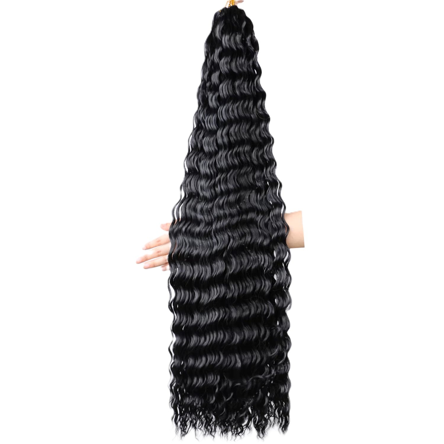 Long Deep Wave Hair – Natural Synthetic Extensions - Image 3
