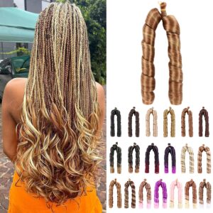 Loose Wavy Curls Hair 24 Inch – Soft Natural Synthetic Extensions