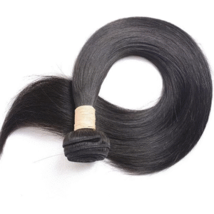 1B Human Hair Straight Extension – Virgin Human Hair, Natural Black